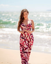 Load image into Gallery viewer, Red Ti Leaf Palazzo Pant